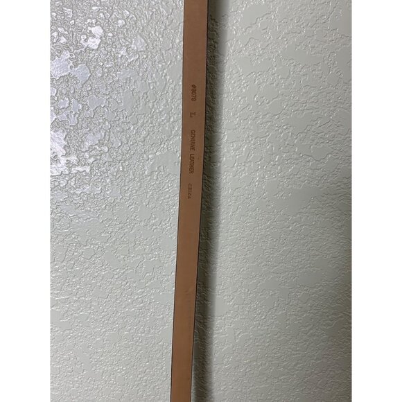 Brown  Genuine Leather Snakeprint Belt With Medal Rose Detailing - Picture 10 of 12